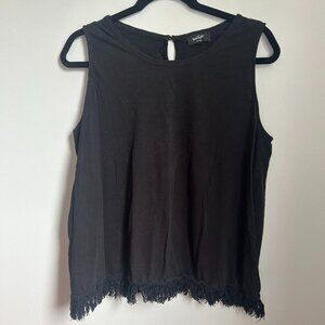 Lord Taylor fringed tank top